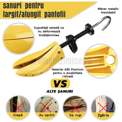 Set 2 Sanuri/Calapoade Reglabile pentru Pantofi, Largire si Alungire PromotiiZilnice