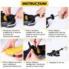 Set 2 Sanuri/Calapoade Reglabile pentru Pantofi, Largire si Alungire PromotiiZilnice