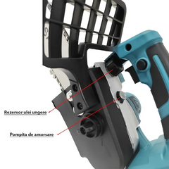 Drujba Electrica Portabila 900W cu Lant, Lama 30 cm, 2 Acumulatori 68V, Ungere Automata - PromotiiZilnice