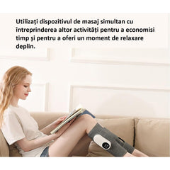 Aparat de masaj pentru picioare, incalzitor cu presiune a aerului, 3 moduri, Gri PromotiiZilnice