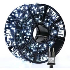 Instalatie De Craciun, 100 m, 480 LED -uri, Jocuri de Lumini, Pentru Exterior/Interior - PromotiiZilnice