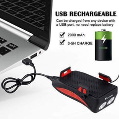 Lanterna bicicleta multifunctionala cu suport telefon si baterie de incarcare - PromotiiZilnice