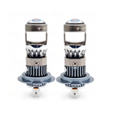 Set 2 Becuri Auto H7, LED cu Lupa PRO, 140W, Set 2, 6500K, Luminozitate 300% - PromotiiZilnice