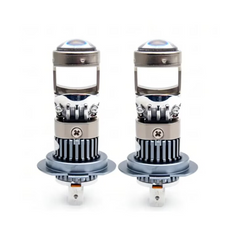 Set 2 Becuri Auto H7, LED cu Lupa PRO, 140W, Set 2, 6500K, Luminozitate 300% - PromotiiZilnice