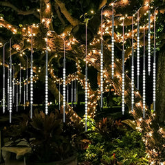 Instalatie Craciun Turturi LED cu Efect Meteor Shower, 288 LED-uri, IP44, Exterior-Interior - PromotiiZilnice