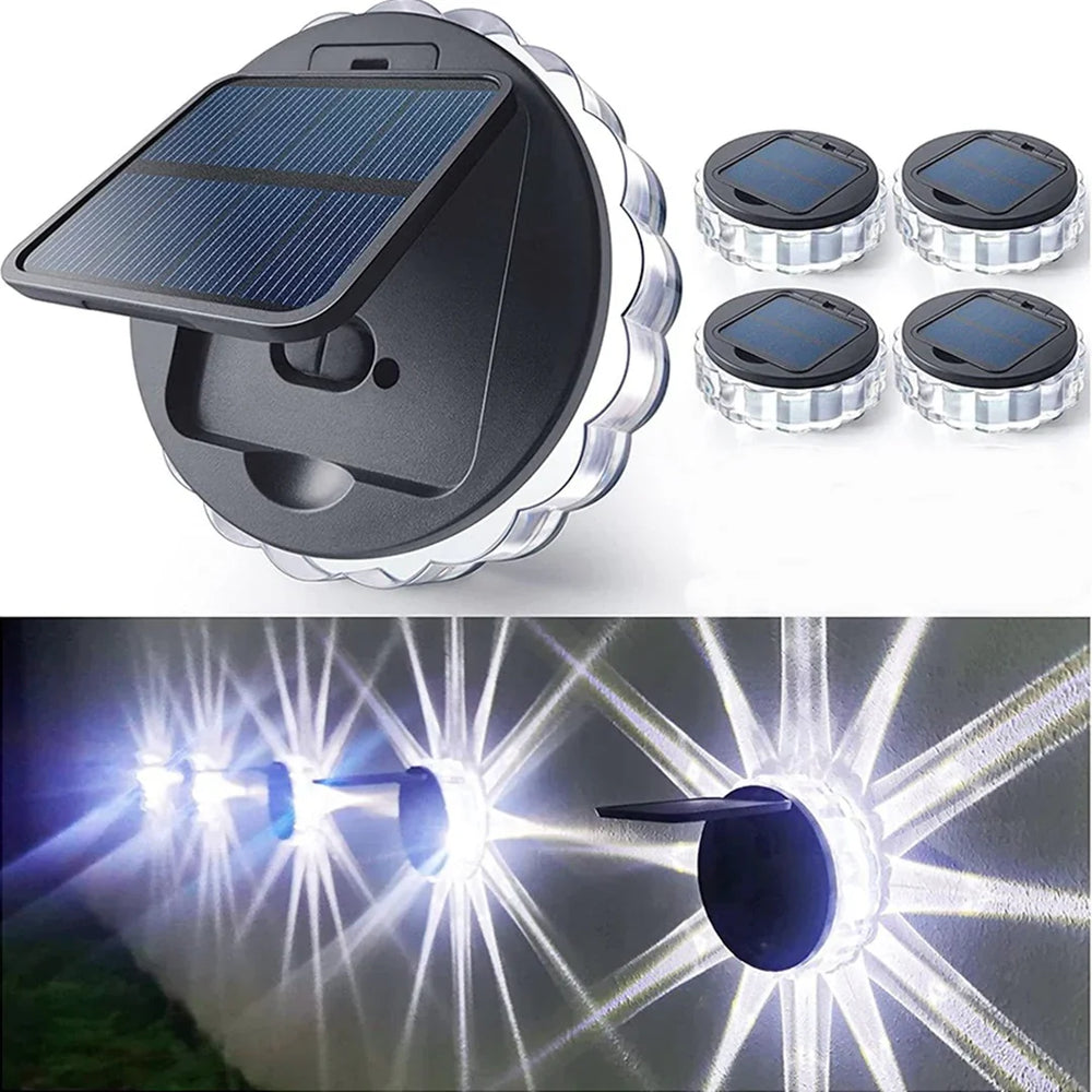 Set 4 Lampi Solare LED Model Floare, Senzor de Lumina PromotiiZilnice