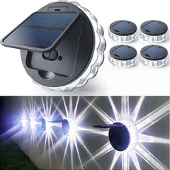 Set 4 Lampi Solare LED Model Floare, Senzor de Lumina PromotiiZilnice