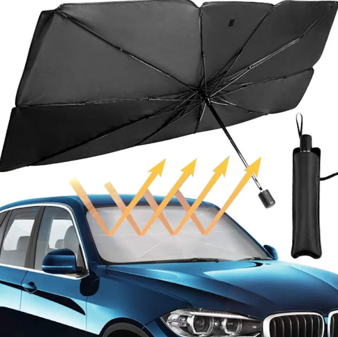 Parasolar Auto Pliabil, Dimensiune 79 x 130 cm, Protecție Completă pentru Parbriz PromotiiZilnice