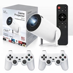 Videoproiector portabil smart cu Android 11, 2 controllere și jocuri incluse, Wi-Fi 6, suport 4K PromotiiZilnice
