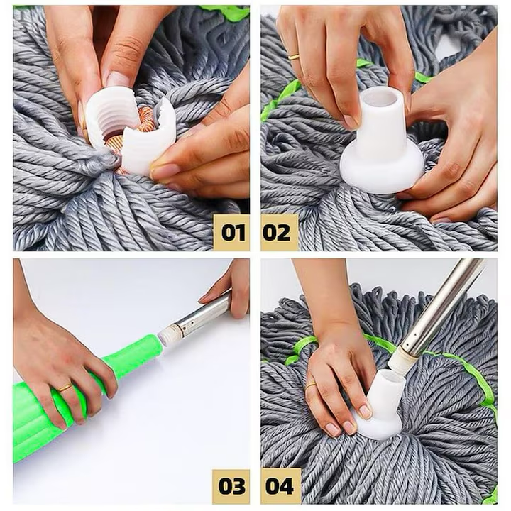 Mop Modern, Stoarcere Rapida, Super absorbant, Curatenie Eficienta, Fara Efort, Design Ergonomic - PromotiiZilnice