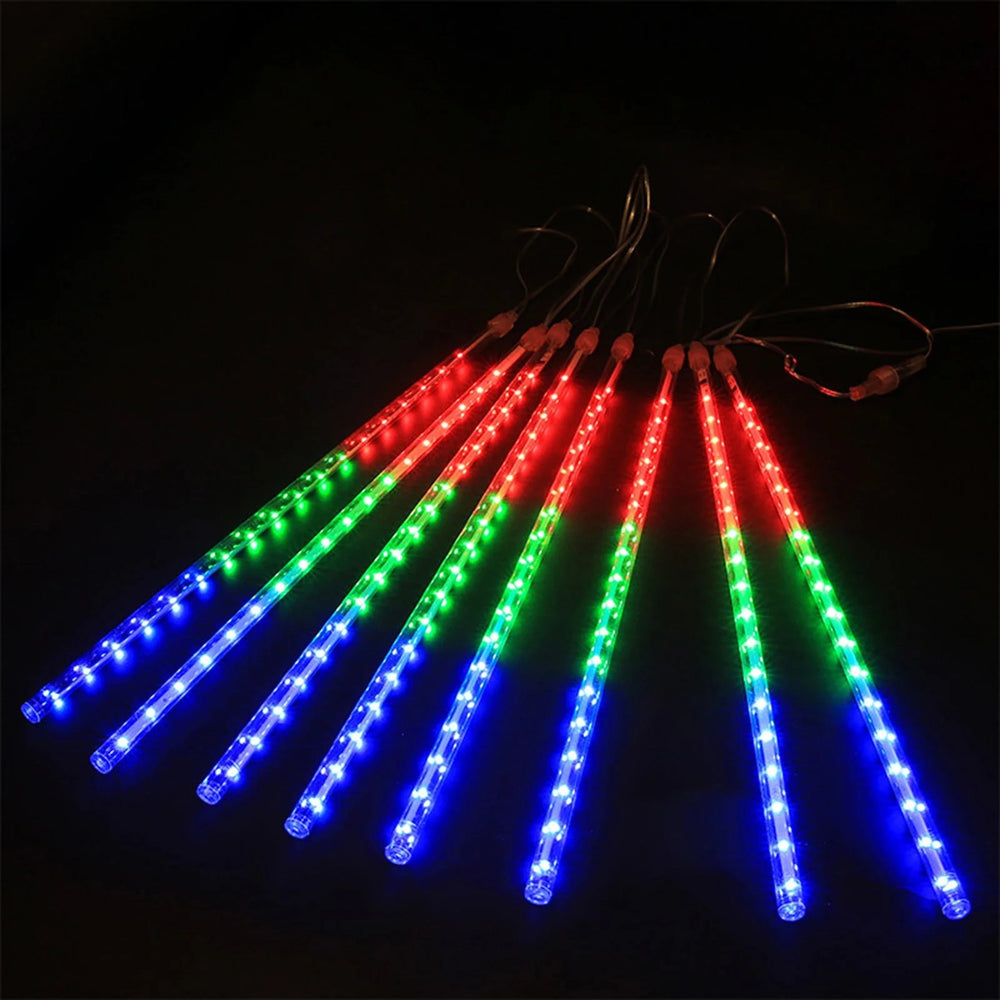 Instalatie Craciun Turturi LED cu Efect Meteor Shower, 288 LED-uri, IP44, Exterior-Interior - PromotiiZilnice