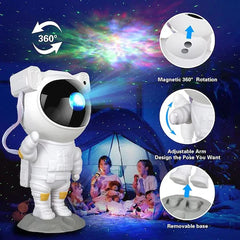 Proiector laser Astronaut cu joc de lumini nebula si stele, LED PromotiiZilnice