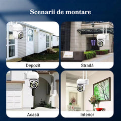 Set Complet Supraveghere: 2 Camere IP 360° WiFi Jortan + 2 Carduri 32GB PromotiiZilnice