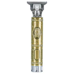 1+1 CADOU Aparat de tuns si conturat, forma T, distanta de taiere de 0mm, acumulator incorporat, auriu PromotiiZilnice