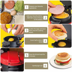 Aparat de facut burgeri sau sandwich-uri RAF 600W, Rosu - PromotiiZilnice