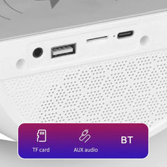Statie incarcare wireless 3 in 1 cu lampa RGB si boxa bluetooth PromotiiZilnice