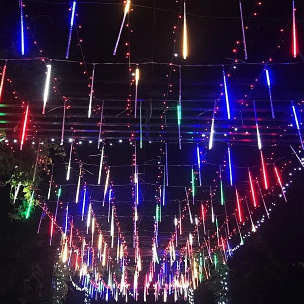 Instalatie Craciun Turturi LED cu Efect Meteor Shower, 288 LED-uri, IP44, Exterior-Interior - PromotiiZilnice