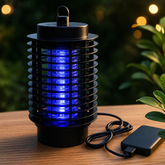 Set 2 bucati aparat electric anti insecte, lampa UV LED, alimentare USB, design compact, pentru interior si exterior PromotiiZilnice