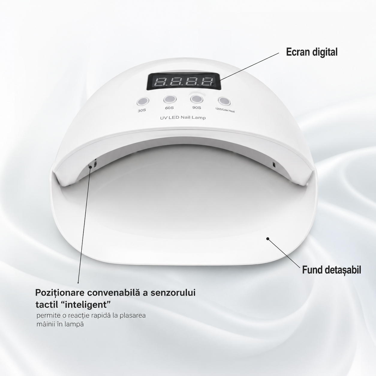 Set Profesional Manichiură UV LED – Freză Electrică Unghii + 2 Lămpi UV/LED pentru Gel, Semi și Pedichiură | Kit Complet Salon Acasă LUXORYABEAUTY