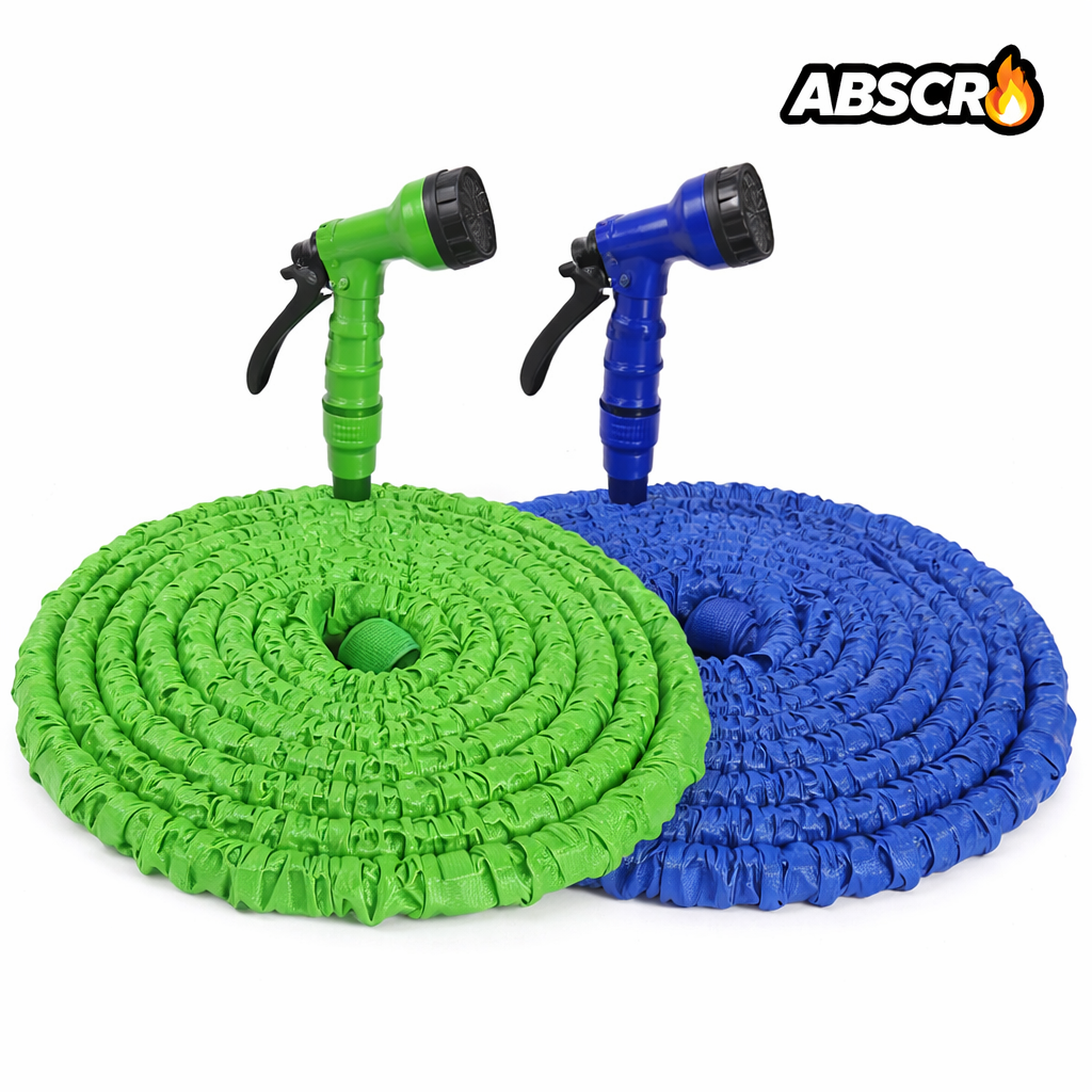 Set 2 Bucăți Furtun Extensibil 30m calitate Premium + Pistol 8 Funcții BoomSale