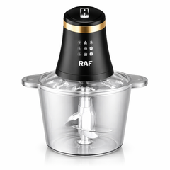 Tocator electric multifunctional RAF R7041 Smart Pulse 800W, bol 3L, 4 lame, 2 viteze, pentru carne si legume Powersale