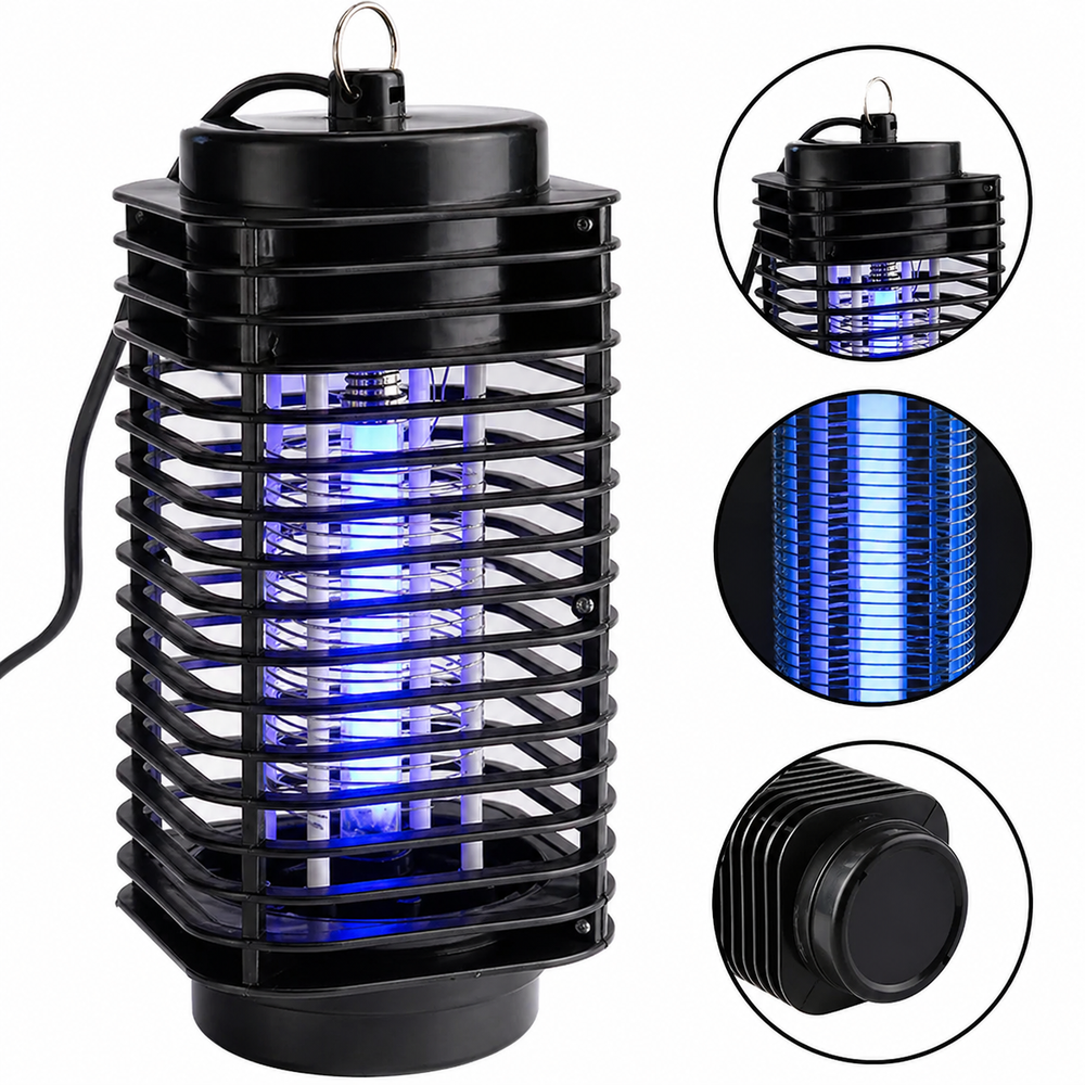 Set 2 bucati aparat electric anti insecte, lampa UV LED, alimentare USB, design compact, pentru interior si exterior PromotiiZilnice