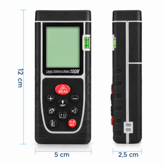 Telemetru Laser Profesional 100M cu Livela si Display LCD IP54 PromotiiZilnice