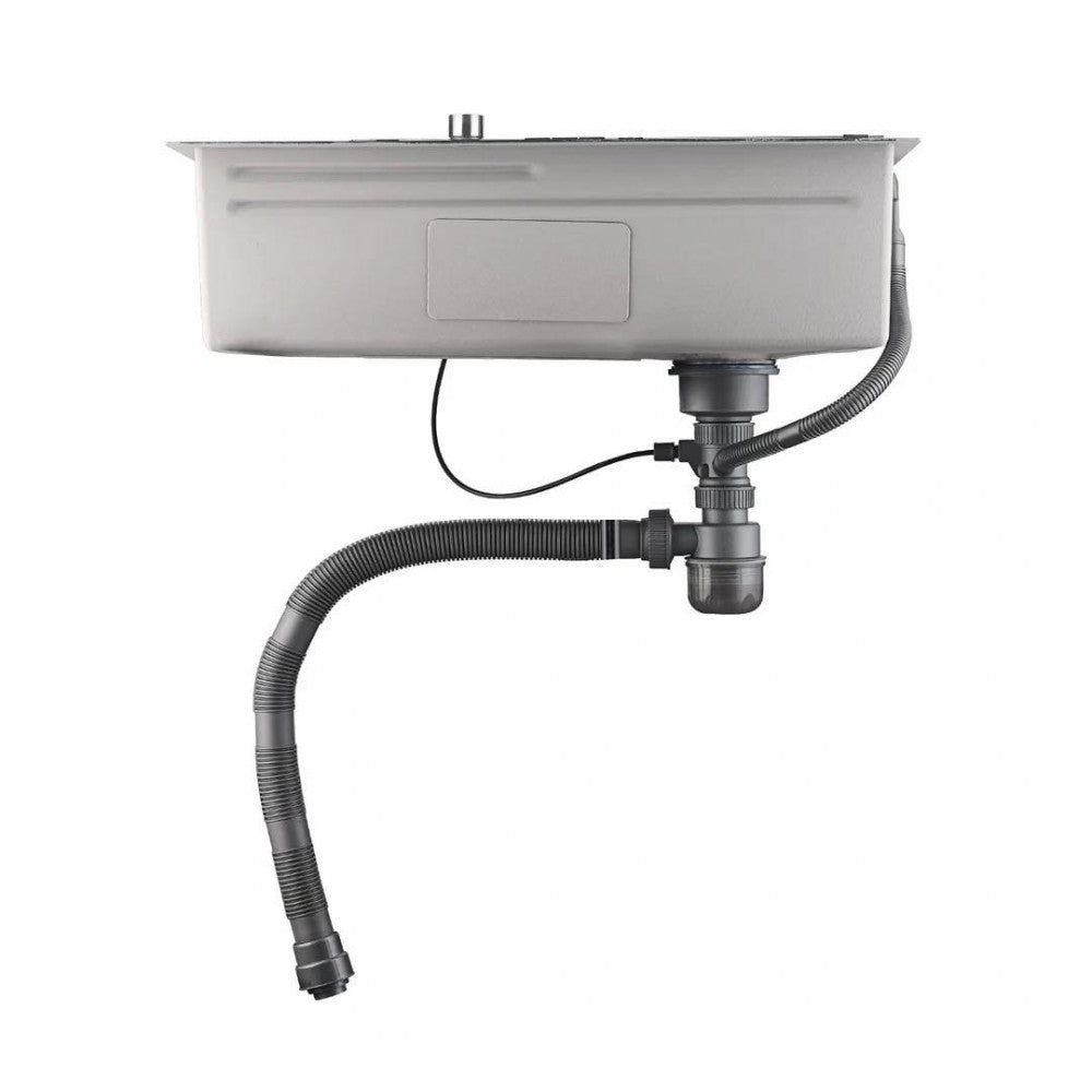 Chiuveta Bucătărie Multifuncțională cu LED – Inox Premium, Gri Închis, 75x45 cm – Puterea Tehnologiei și Designului în Bucătăria Ta PromotiiZilnice