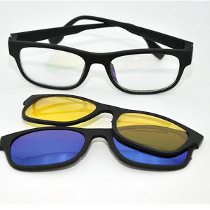 Ochelari de soare magnetici cu lentile interschimbabile Magic Vision Imagine secundară a produsului