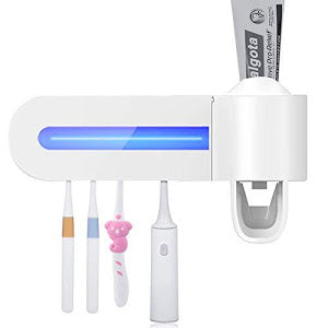 Dozator pentru pasta de dinti si sterilizator UV periute PromotiiZilnice