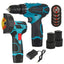 Kit Masina de gaurit cu impact 48 V+ Mini polizor unghiular, 2 baterii si husa, 5 Discuri