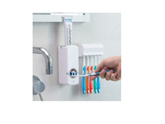 Dozator pasta de dinti cu suport pentru 5 periute PromotiiZilnice