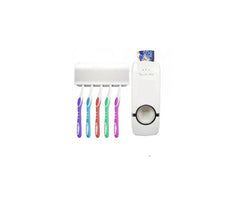 Dozator pasta de dinti cu suport pentru 5 periute PromotiiZilnice