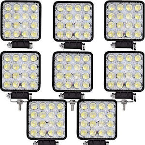 Set 8 proiectoare 16 LED 48W auto OFF-ROAD, IP 67 PromotiiZilnice