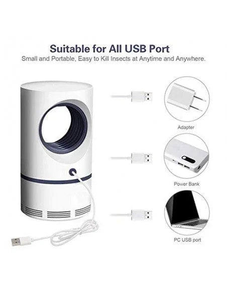 Set 2 x aparat antiinsecte cu lampa UV si aspiratie, Mosquito Killer PromotiiZilnice