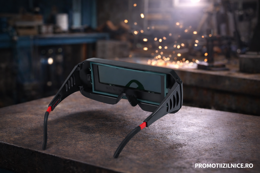 Pachet Profesional pentru Sudură – Masca Automată cu LCD + Ochelari Protecție + Mănuși PromotiiZilnice