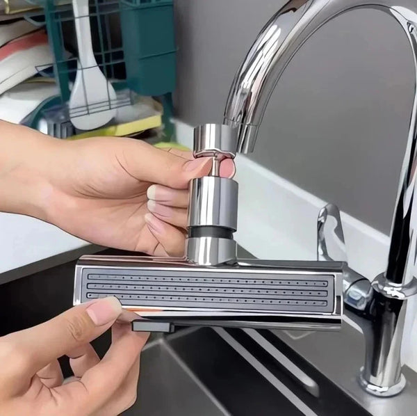 1+1 CADOU Extensie robinet 3 in 1, 360°, 3 moduri de functionare, cupru, argintiu PromotiiZilnice