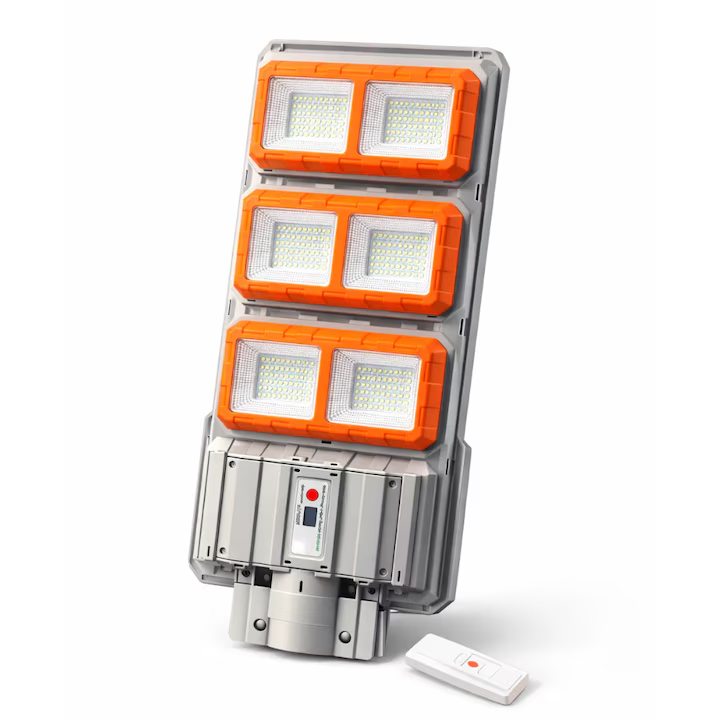 Lampa Solara Stradala PREMIUM LED 3000W, COB LED, IP66, Telecomanda si Senzor de Miscare Powersale