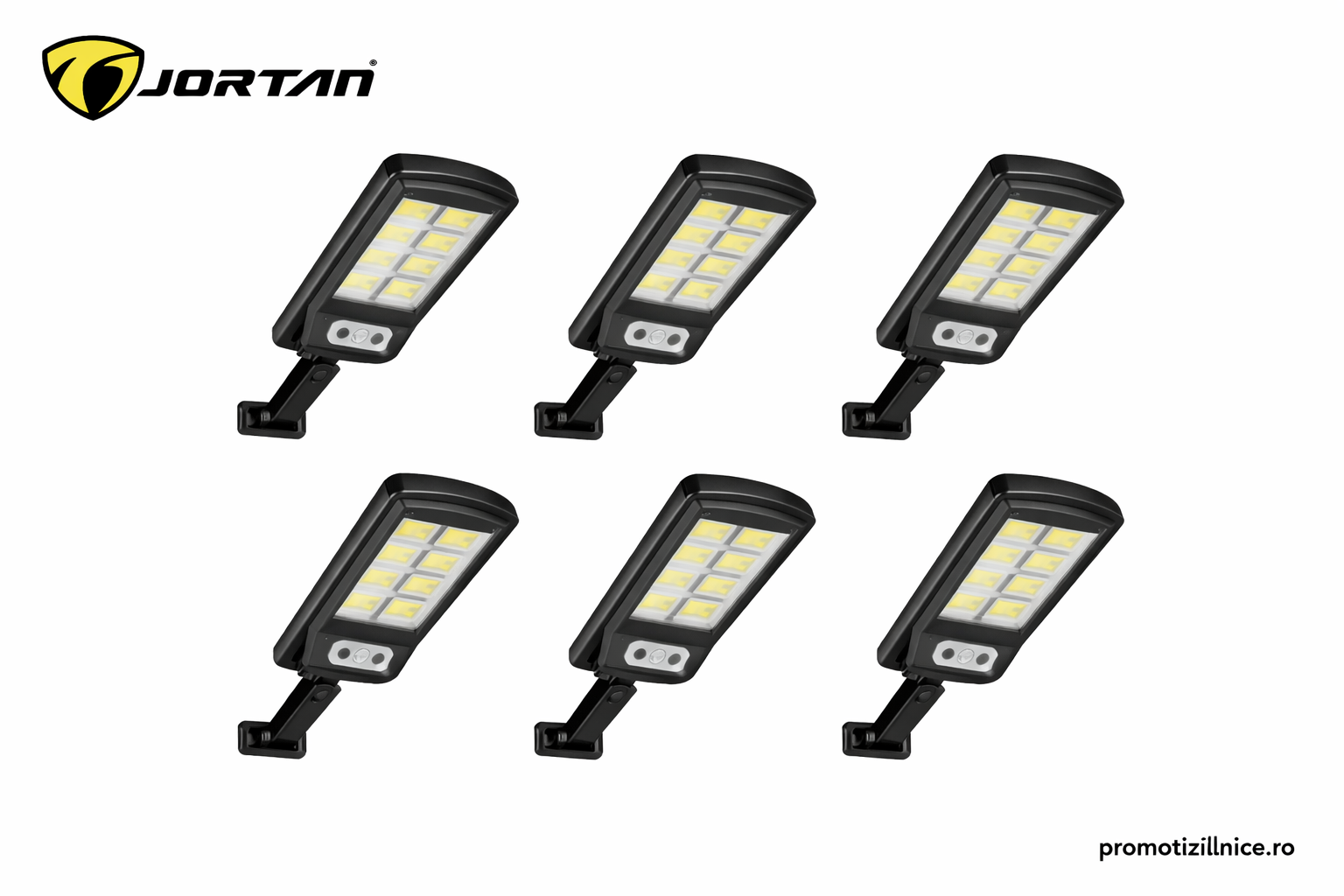 Set 6 Lămpi Solare LED 150W cu Telecomandă, 160 LED COB, Senzor de Mișcare, IP67 Rezistente la Apă – Iluminat Exterior Curte, Grădină, Alee PromotiiZilnice