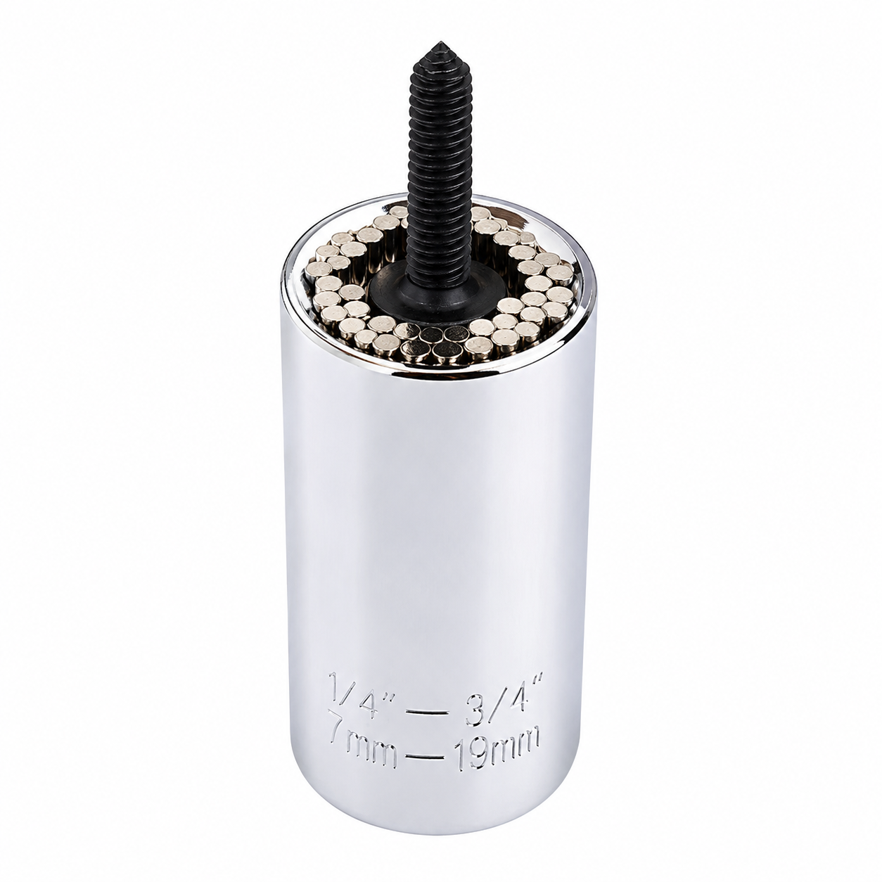 Set 2 Bucăți Adaptor Universal Multifuncțional 7-19 mm pentru Bormașină și Cheie Clichet, Cheie Tubulară Reglabilă pentru Șuruburi și Piulițe Powersale