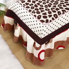 Lenjerie de Pat Premium 4 Piese din Finet – Animal Print, Model H798 Powersale