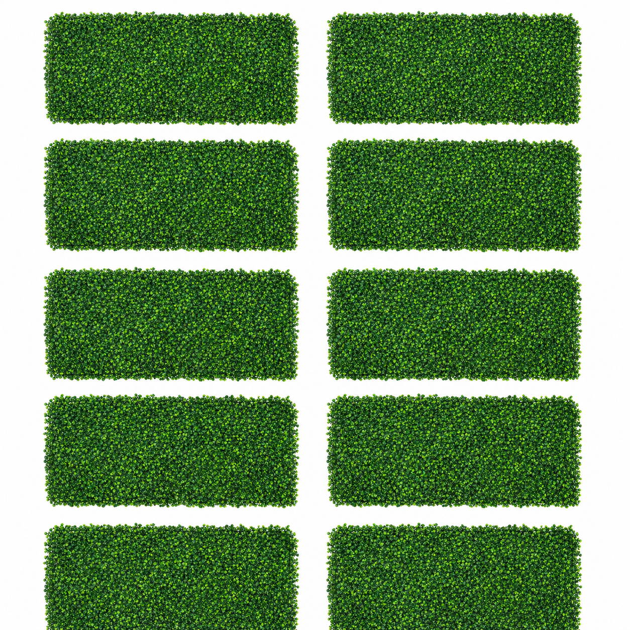 Set 10 bucati panou plante artificiale 60x40 cm, perete verde decorativ, dens, montaj usor, pentru interior si exterior PromotiiZilnice