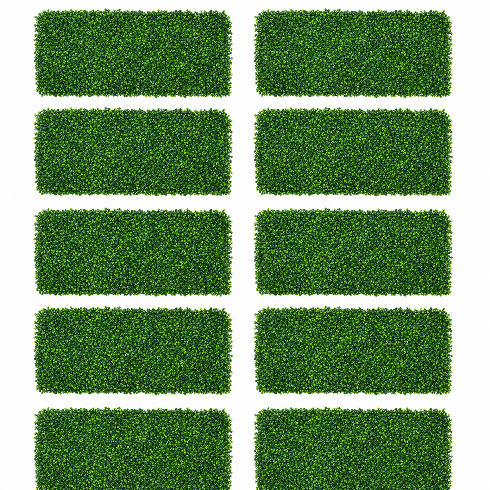 Set 10 bucati panou plante artificiale 60x40 cm, perete verde decorativ, dens, montaj usor, pentru interior si exterior PromotiiZilnice