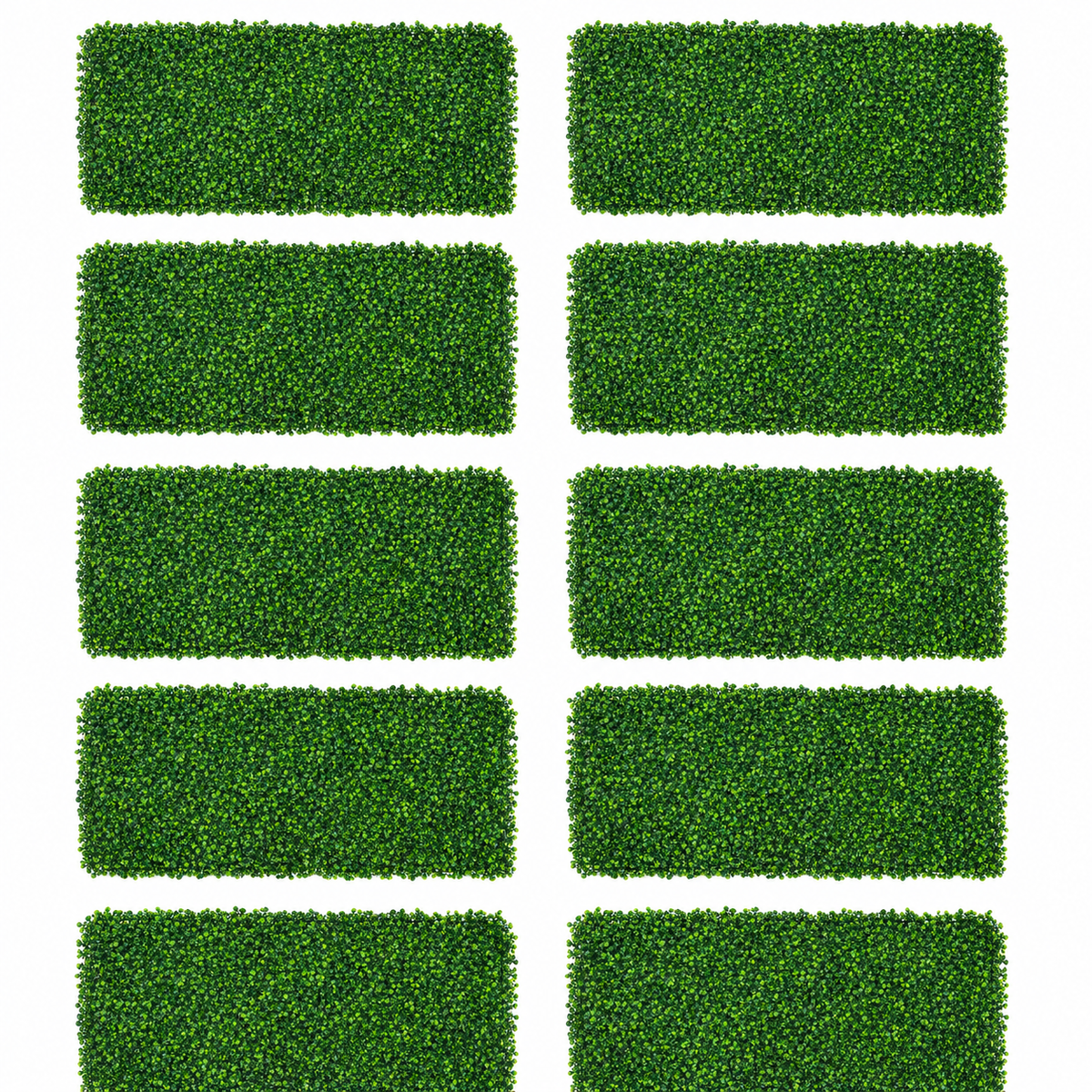 Set 10 bucati panou plante artificiale 60x40 cm, perete verde decorativ, dens, montaj usor, pentru interior si exterior PromotiiZilnice