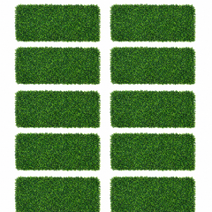 Set 10 bucati panou plante artificiale 60x40 cm, perete verde decorativ, dens, montaj usor, pentru interior si exterior PromotiiZilnice