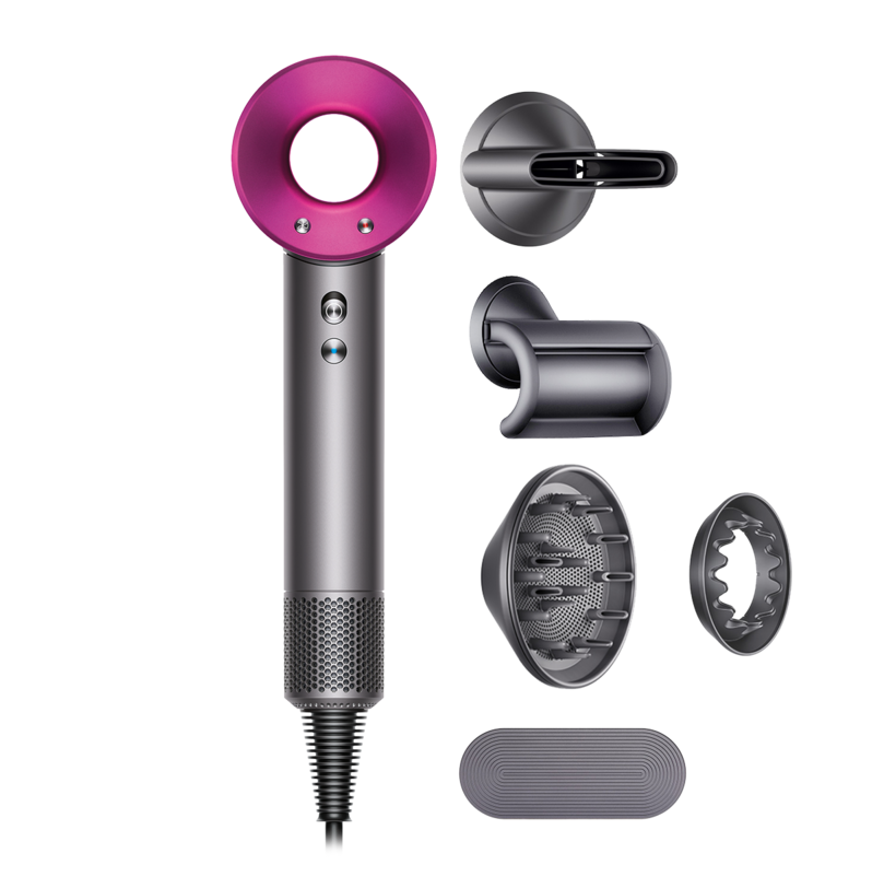 Set uscator de par, clasic, 3 trepte temperatura, roz, 5 duze inlocuibile PromotiiZilnice