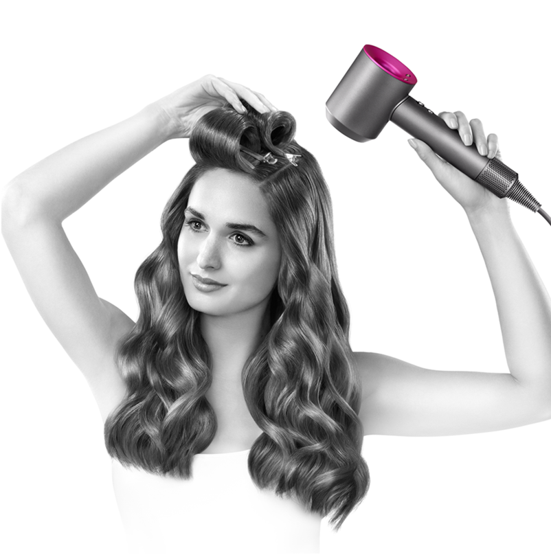 Set uscator de par, clasic, 3 trepte temperatura, roz, 5 duze inlocuibile PromotiiZilnice