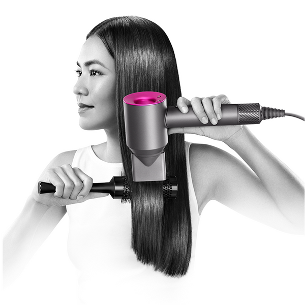 Set uscator de par, clasic, 3 trepte temperatura, roz, 5 duze inlocuibile