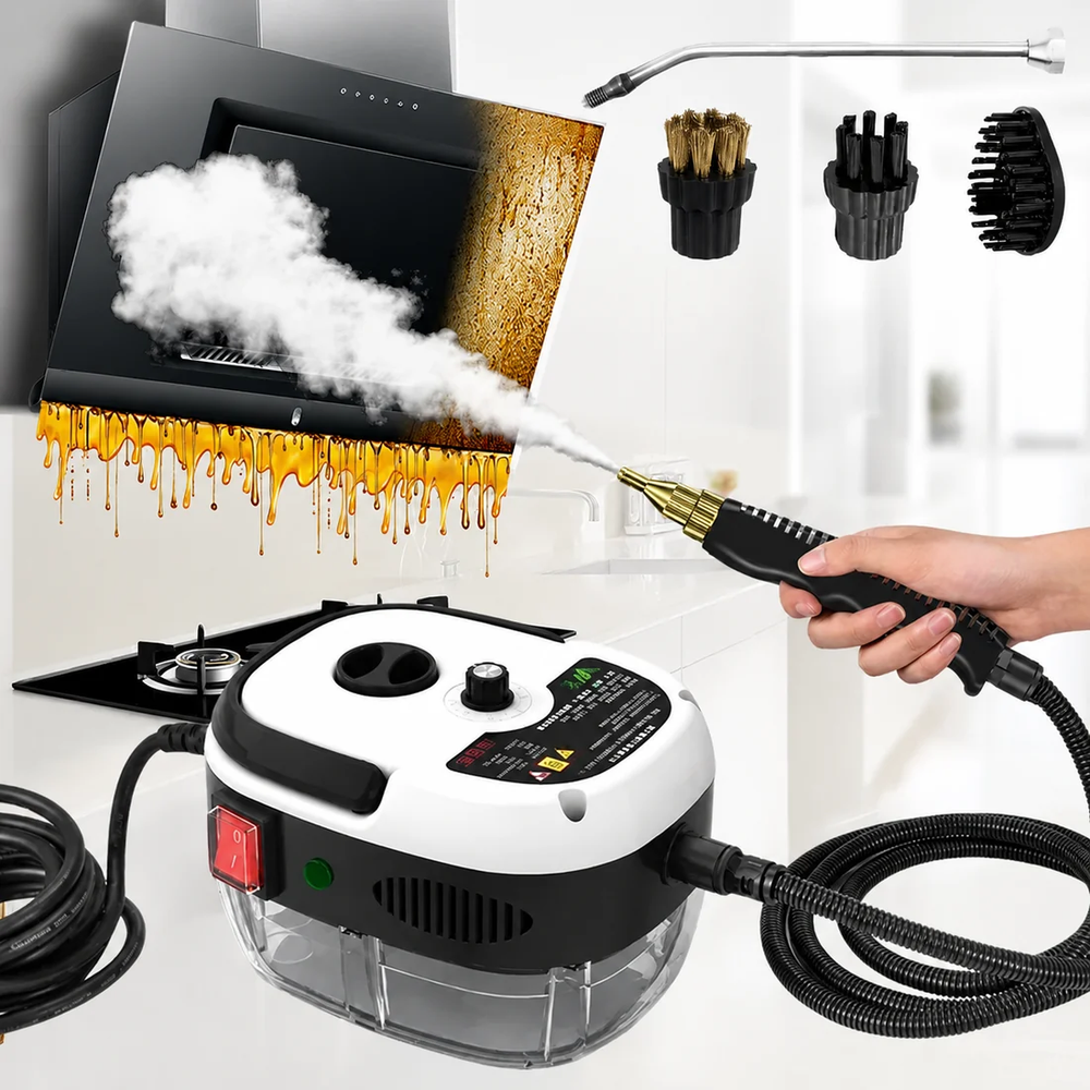 Aparat Portabil de Curățat cu Abur 2500W – 6 Trepte, 105°C PromotiiZilnice