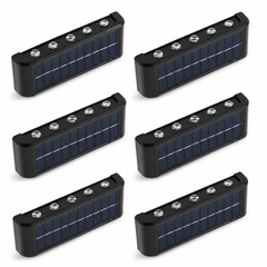 Set 6 Lămpi Solare LED pentru Perete – Pachet Promoțional 4+2 CADOU | 10 LED-uri | IP65 PromotiiZilnice